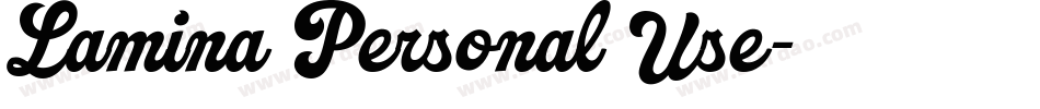 Lamina Personal Use字体转换